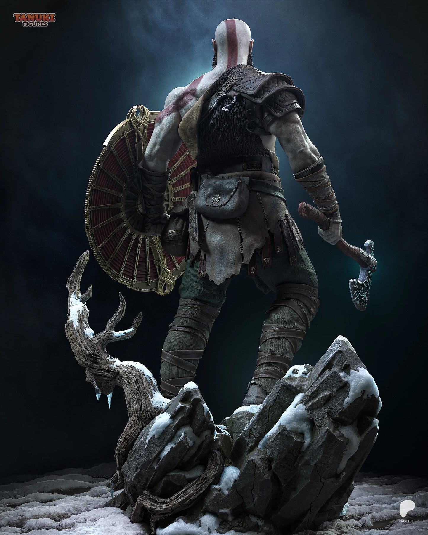 Kratos - Ragnarok | Hand-Painted Figure | Magnetized