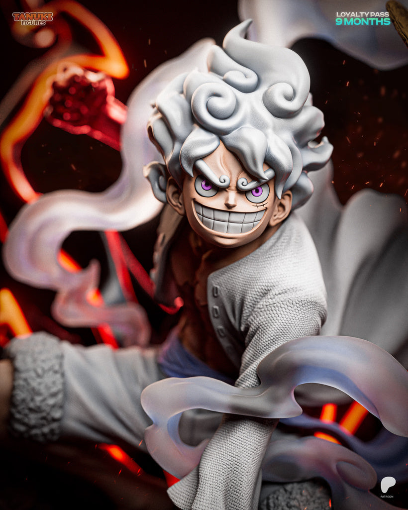Nika - Gear 5 Luffy | Hand-Painted Figure | Magnetized