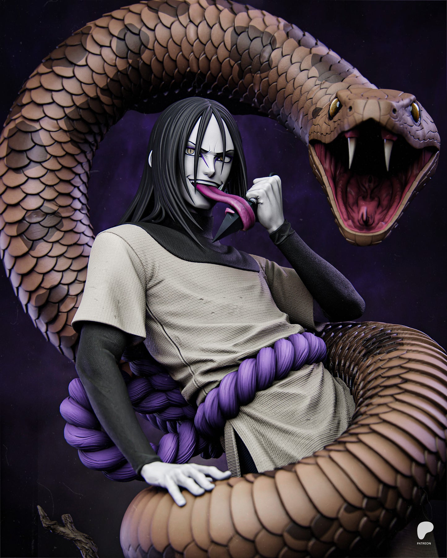 Orochimaru - Naruto | Hand-Painted Figure | Magnetized