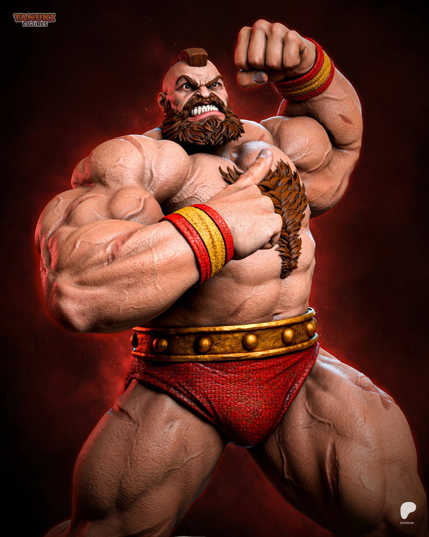 Zangief - Street Fighter | Hand-Painted Figure | Magnetized