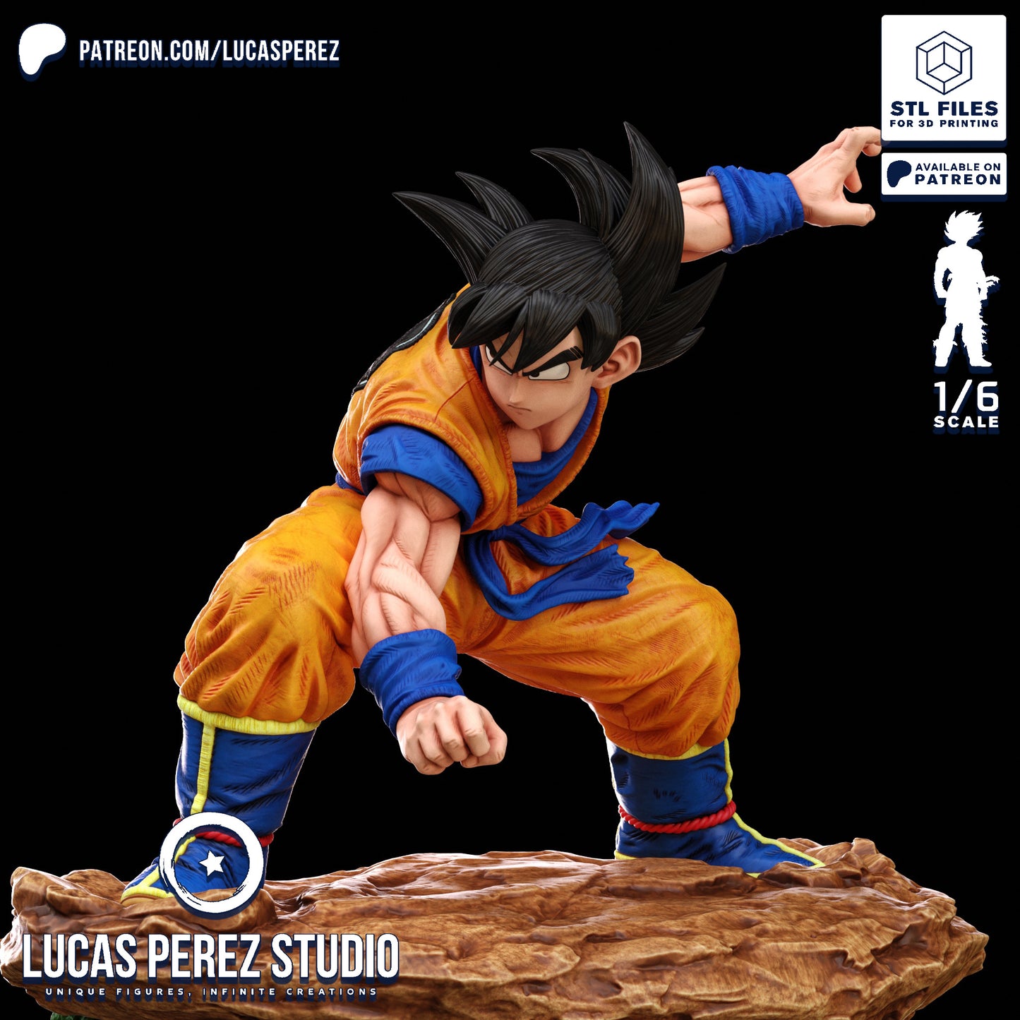 Goku VS - Lucas Perez | Hand-Painted Figure | Magnetized