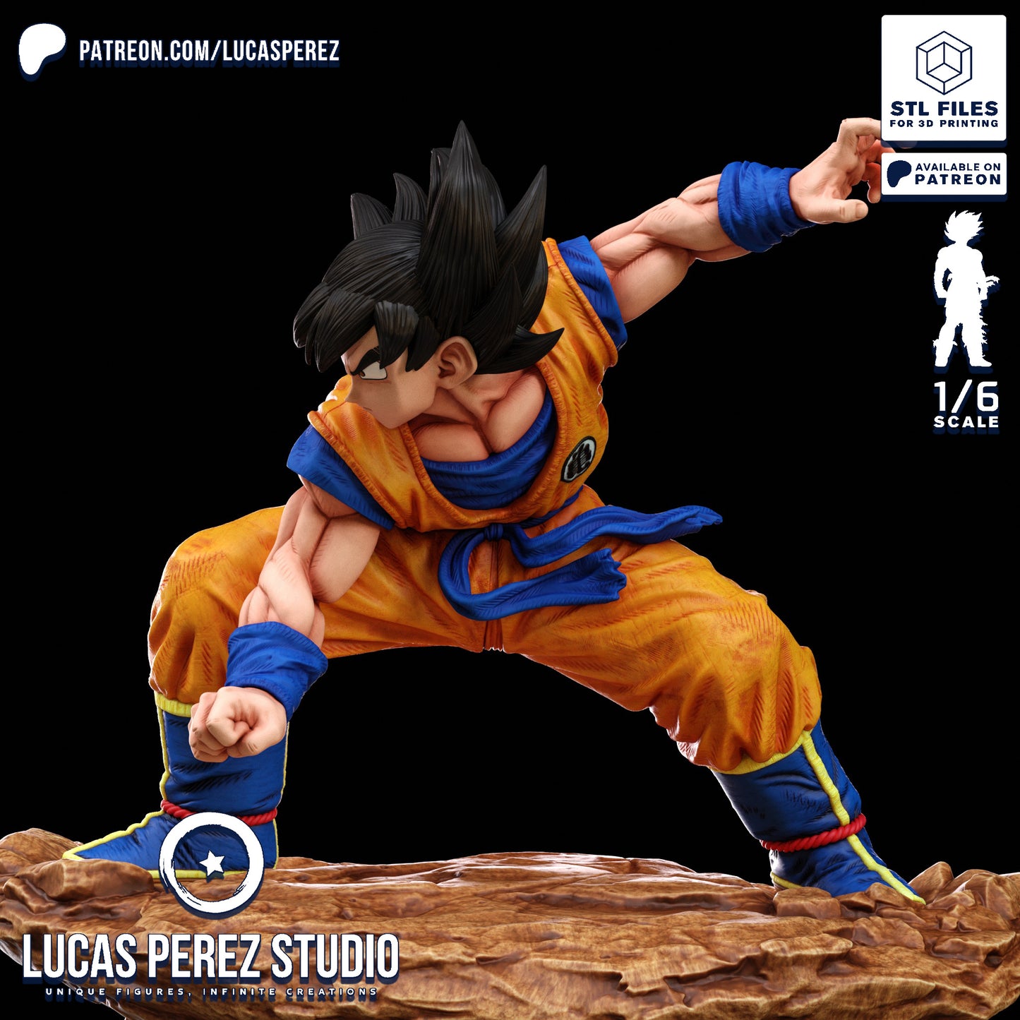 Goku VS - Lucas Perez | Hand-Painted Figure | Magnetized