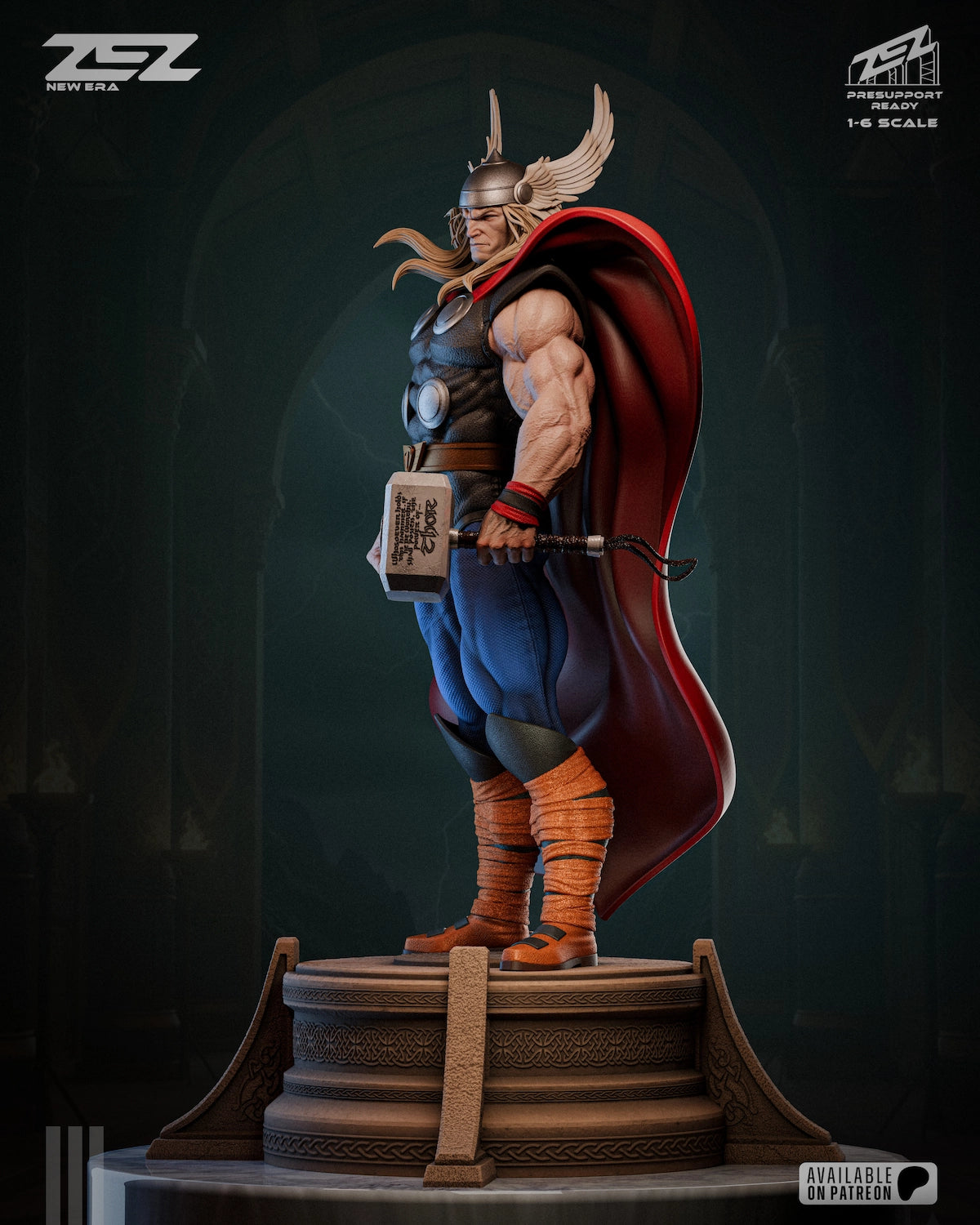 THOR – MUSEUM POSE | Hand-Painted Figure | Magnetized