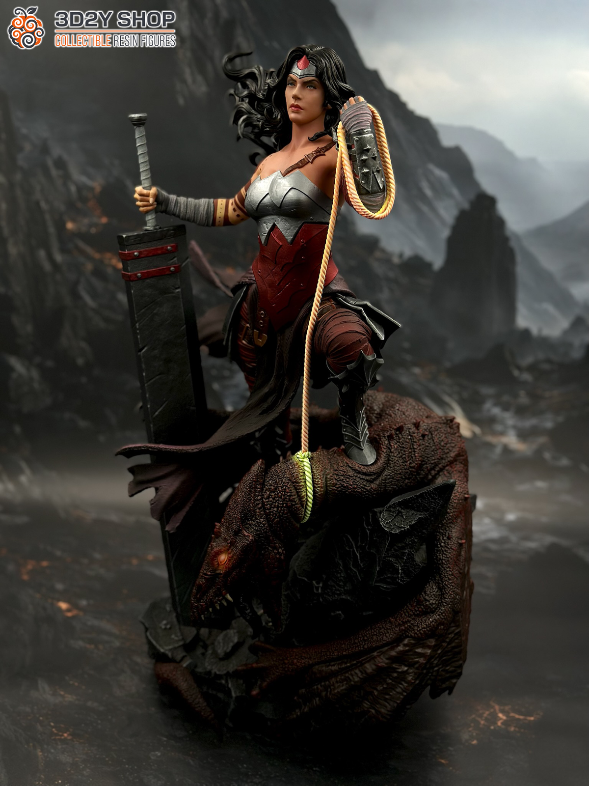 Wonder Woman Absolute ZEZ Studios | Hand-Painted Figure | Magnetized