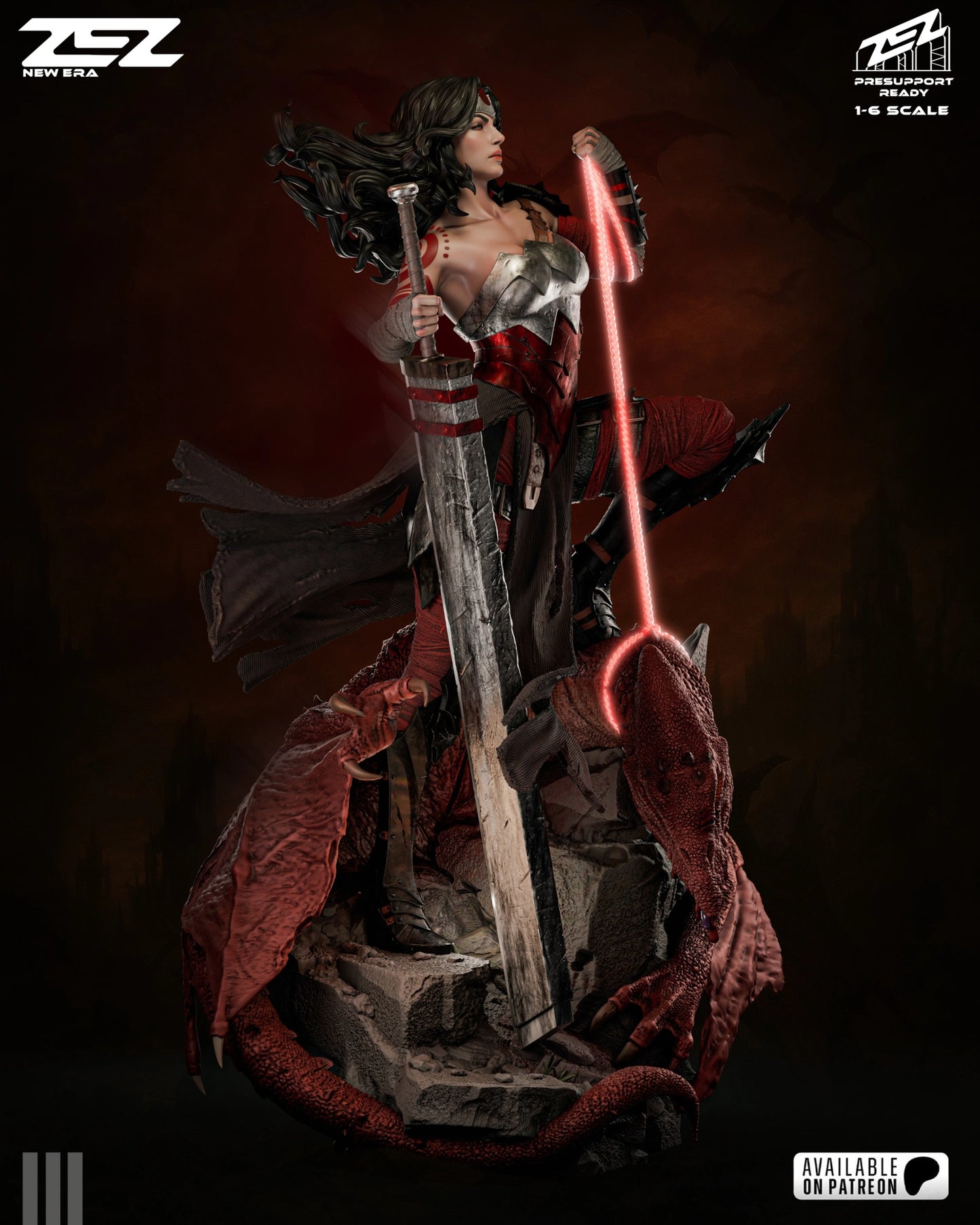 Wonder Woman Absolute ZEZ Studios | Hand-Painted Figure | Magnetized