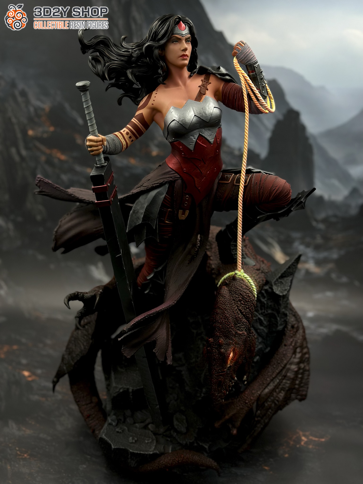 Wonder Woman Absolute ZEZ Studios | Hand-Painted Figure | Magnetized