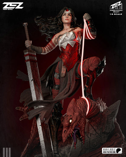 Wonder Woman Absolute ZEZ Studios | Hand-Painted Figure | Magnetized