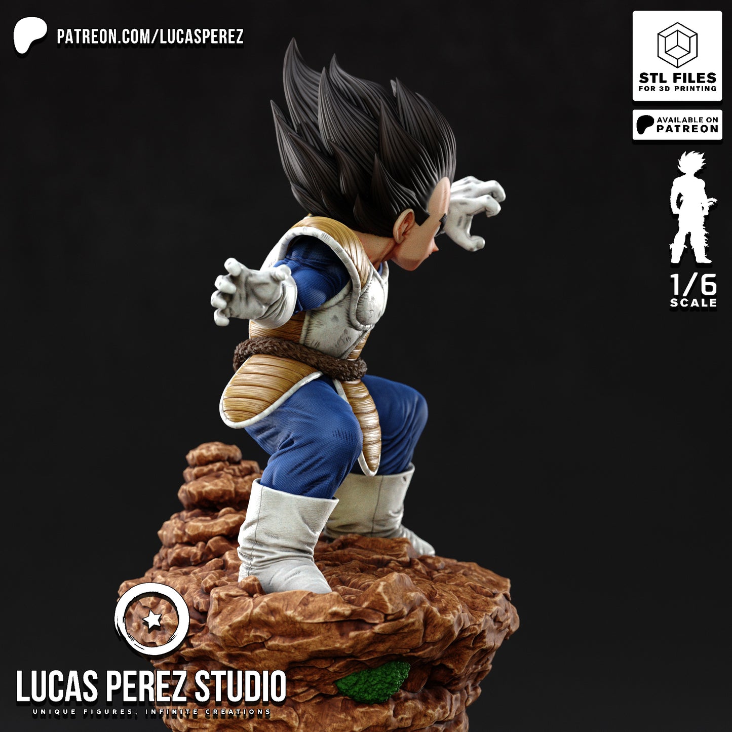 Vegeta VS - Lucas Perez | Hand-Painted Figure | Magnetized