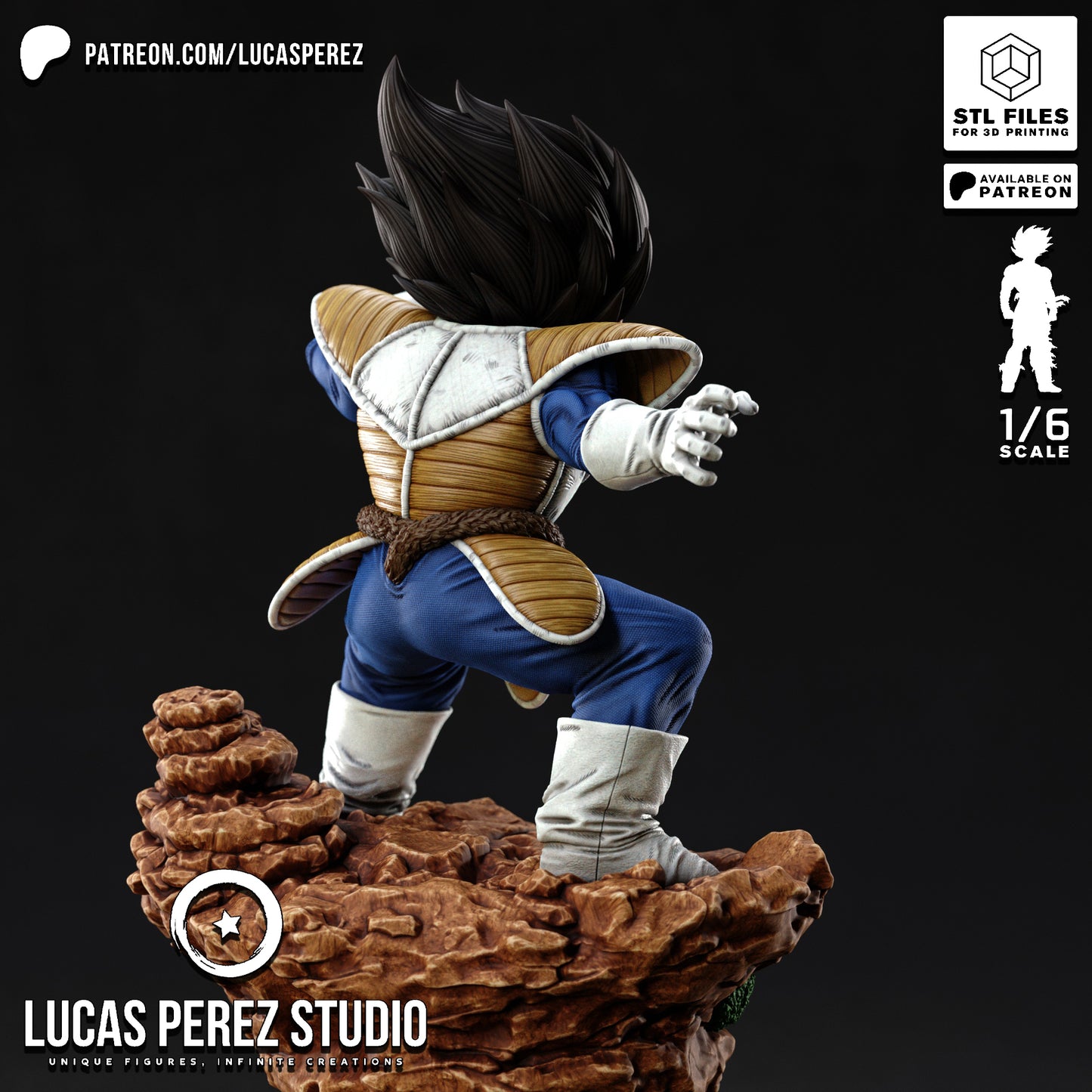Vegeta VS - Lucas Perez | Hand-Painted Figure | Magnetized