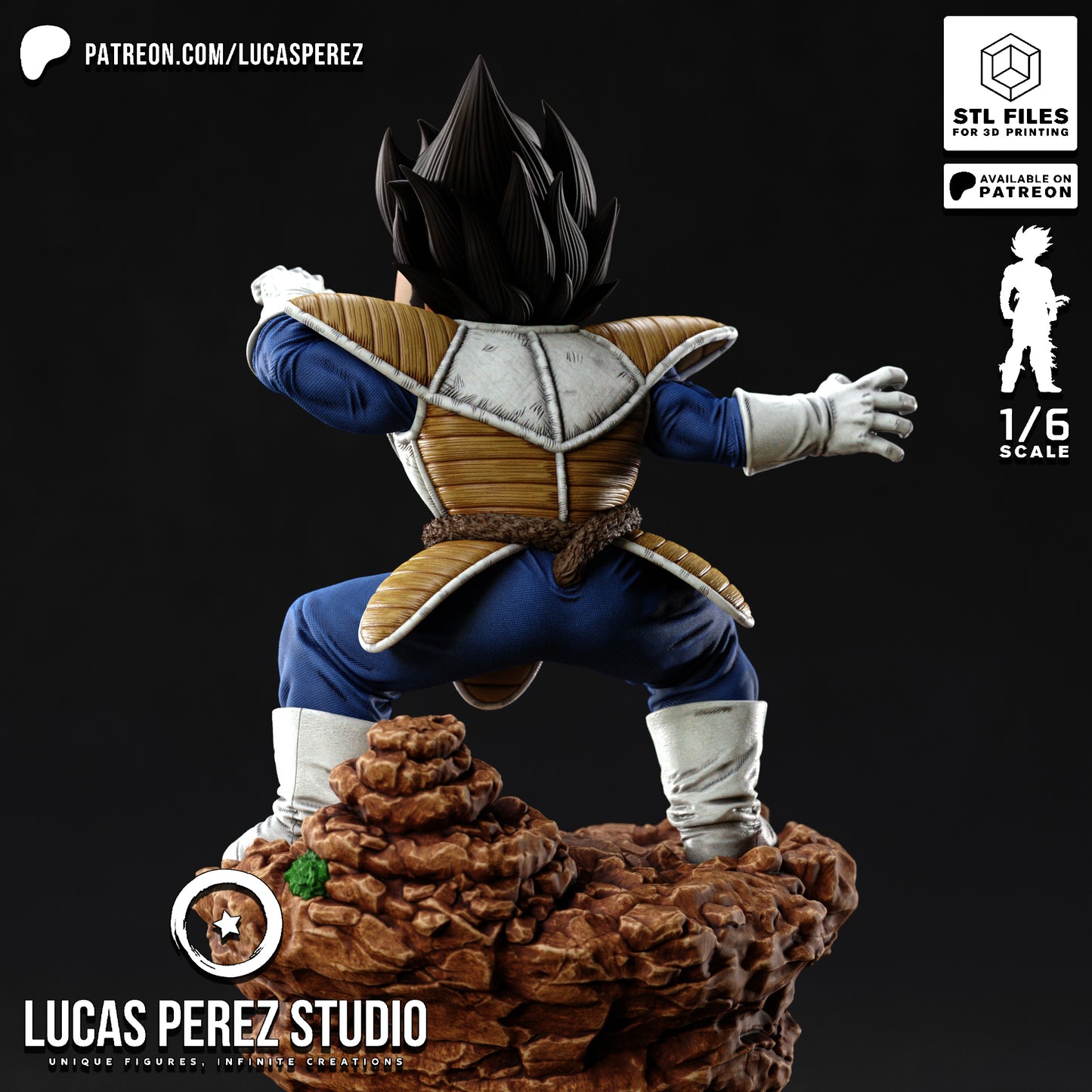 Vegeta VS - Lucas Perez | Hand-Painted Figure | Magnetized