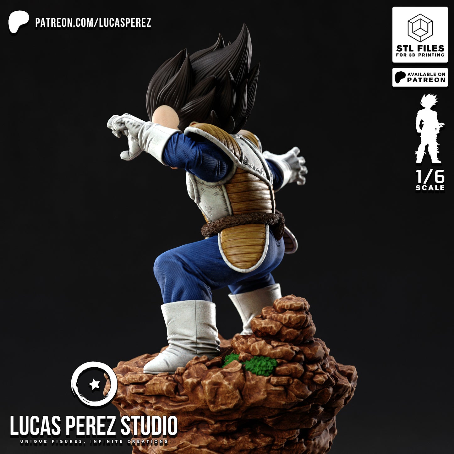 Vegeta VS - Lucas Perez | Hand-Painted Figure | Magnetized