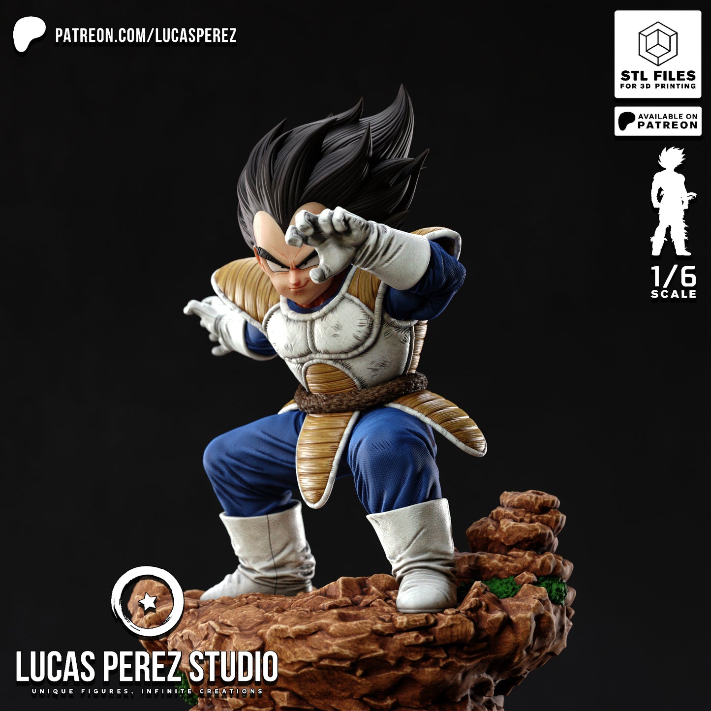 Vegeta VS - Lucas Perez | Hand-Painted Figure | Magnetized