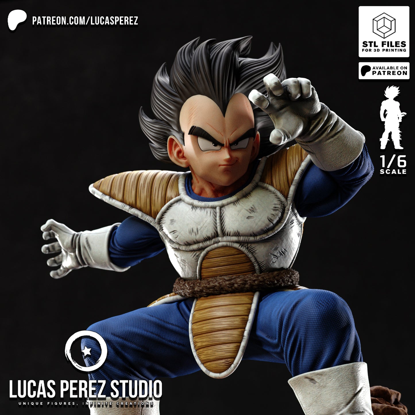 Vegeta VS - Lucas Perez | Hand-Painted Figure | Magnetized