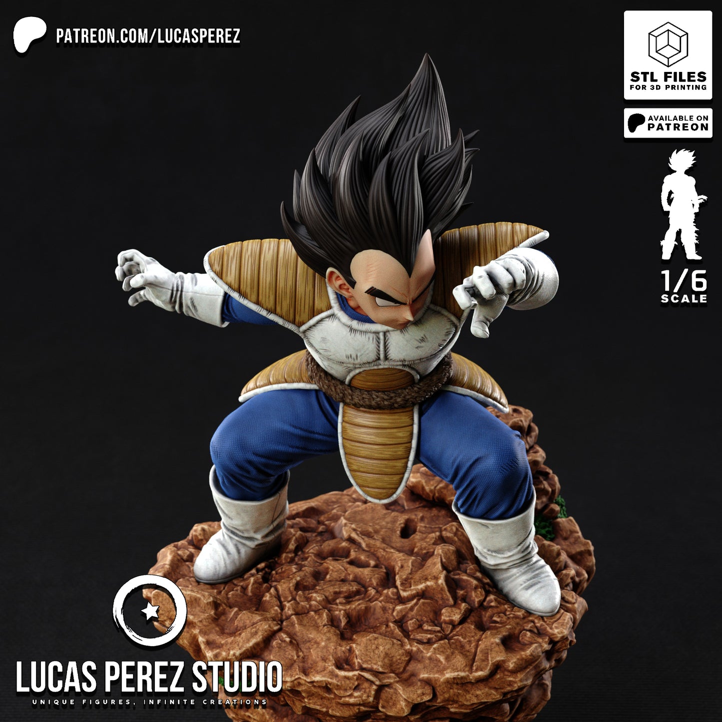 Vegeta VS - Lucas Perez | Hand-Painted Figure | Magnetized
