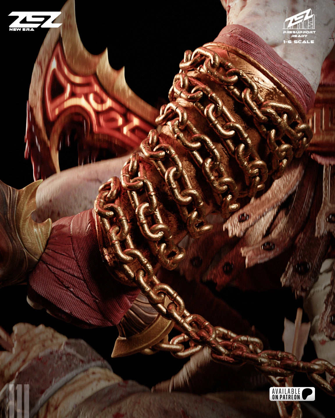Kratos ZEZ Studios | Hand-Painted Figure | Magnetized