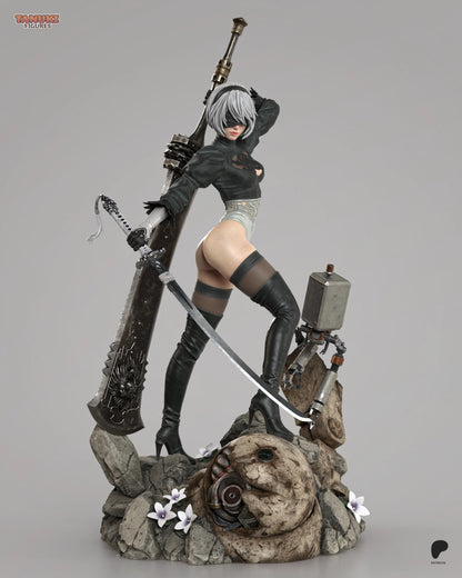 2B - NieR Automata | Hand-Painted Figure | Magnetized