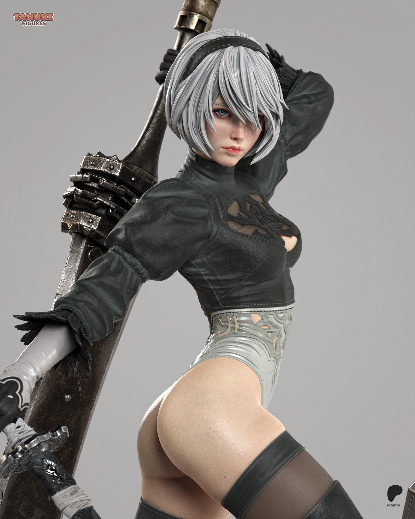 2B - NieR Automata | Hand-Painted Figure | Magnetized