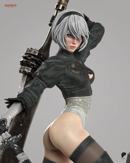 2B - NieR Automata | Hand-Painted Figure | Magnetized