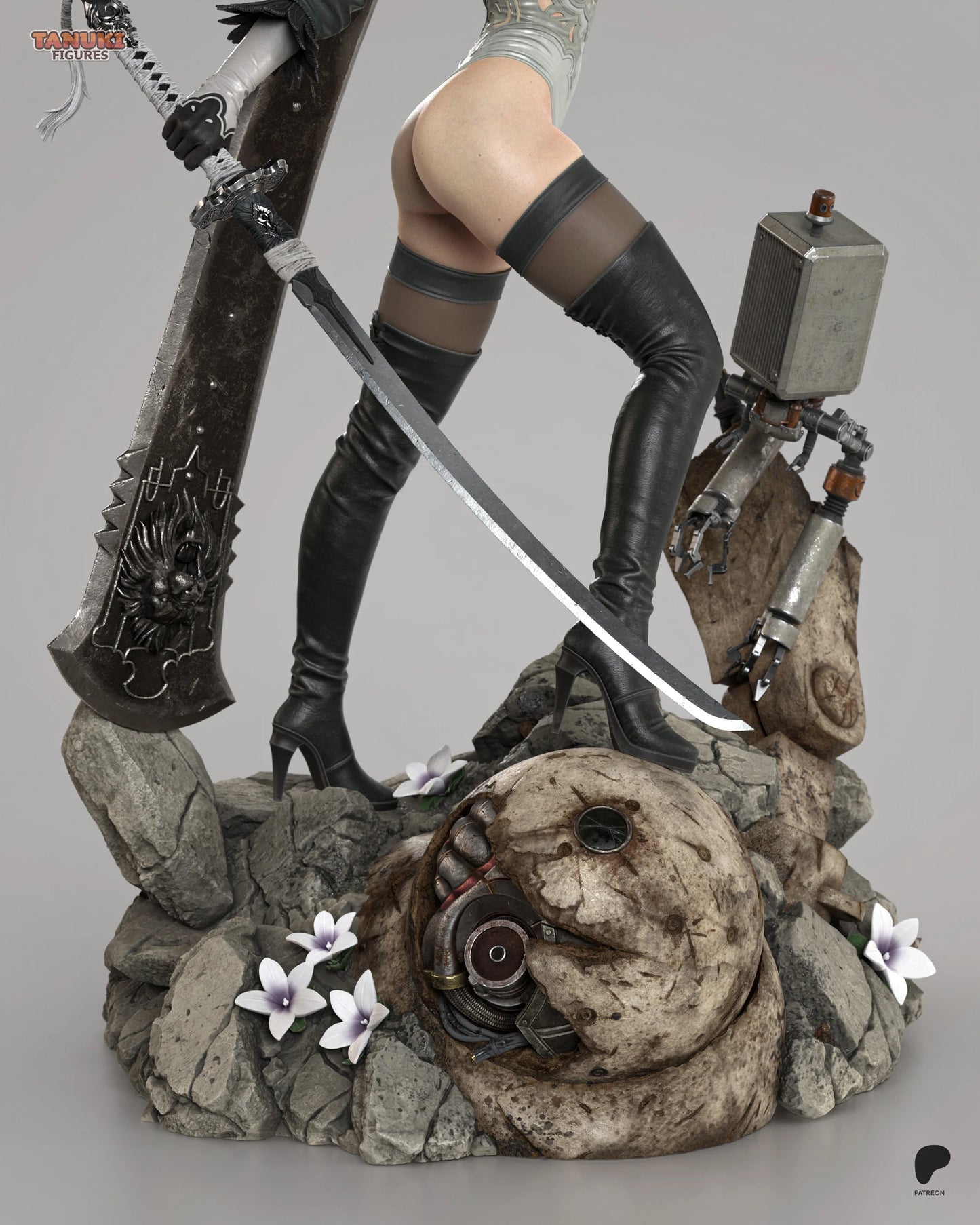 2B - NieR Automata | Hand-Painted Figure | Magnetized