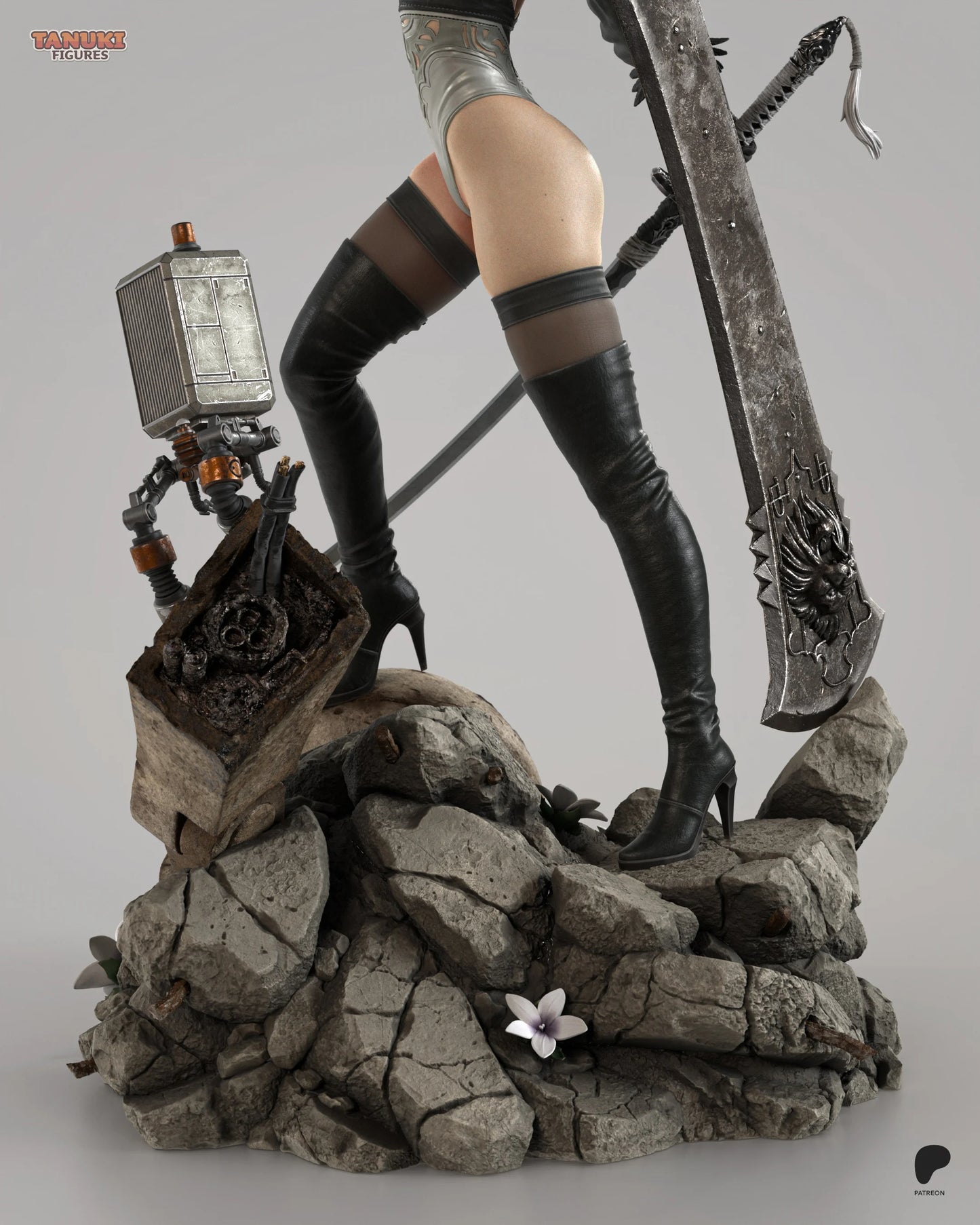 2B - NieR Automata | Hand-Painted Figure | Magnetized