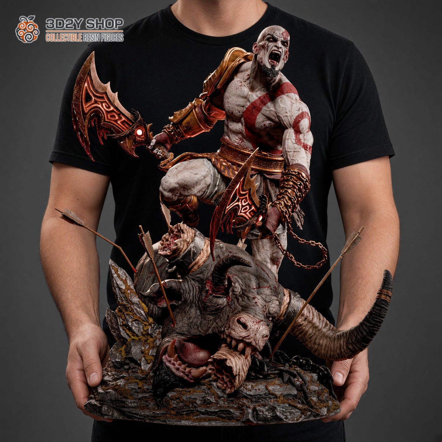 Kratos ZEZ Studios | Hand-Painted Figure | Magnetized