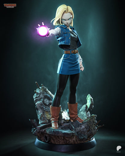 Android 18 - Dragon Ball | Hand-Painted Figure | Magnetized