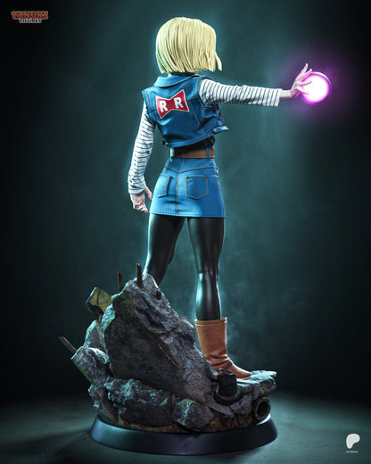 Android 18 - Dragon Ball | Hand-Painted Figure | Magnetized