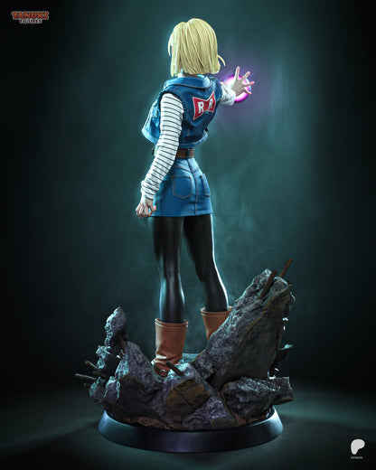 Android 18 - Dragon Ball | Hand-Painted Figure | Magnetized