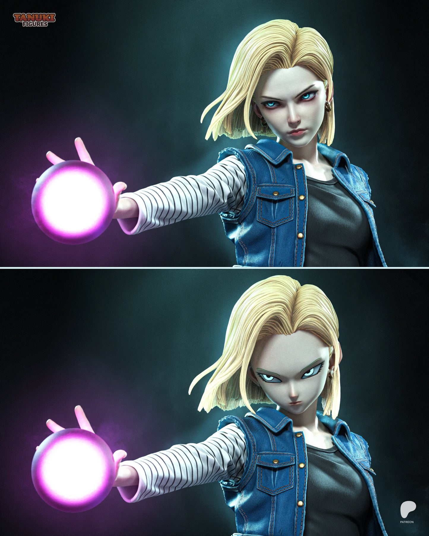 Android 18 - Dragon Ball | Hand-Painted Figure | Magnetized