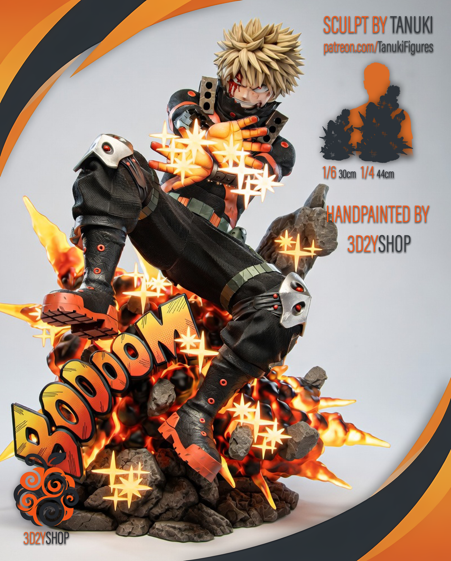 Bakugo | Hand-Painted Figure | Magnetized
