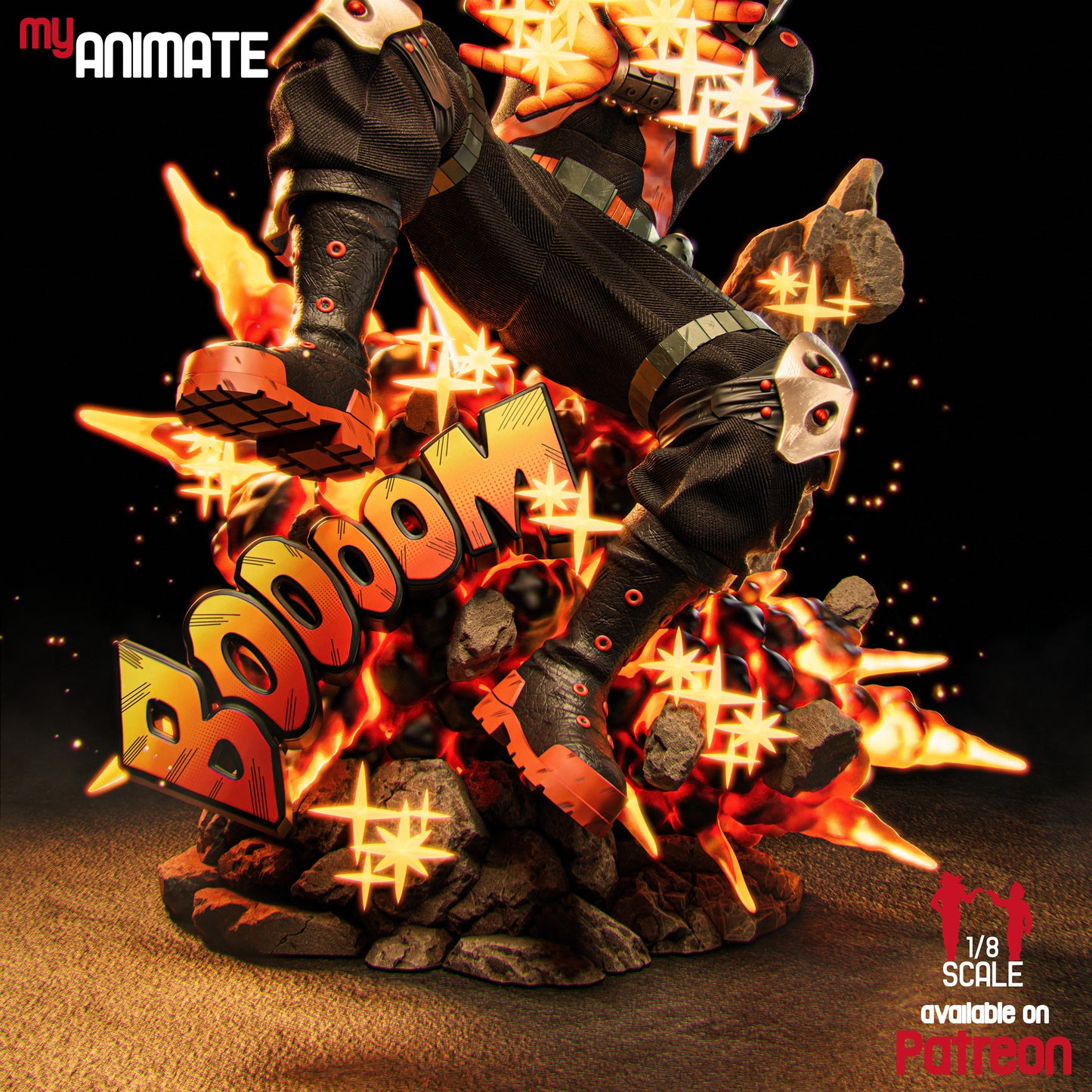 Bakugo | Hand-Painted Figure | Magnetized