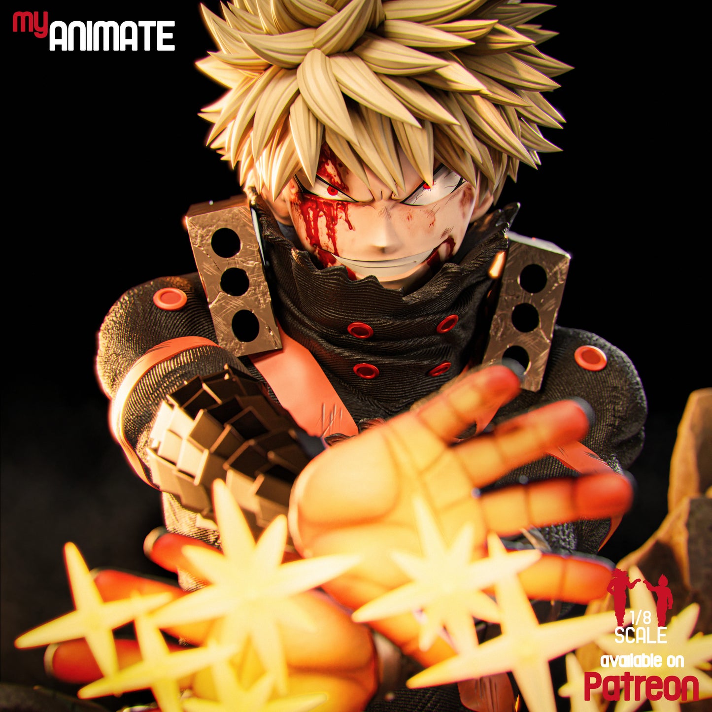 Bakugo | Hand-Painted Figure | Magnetized