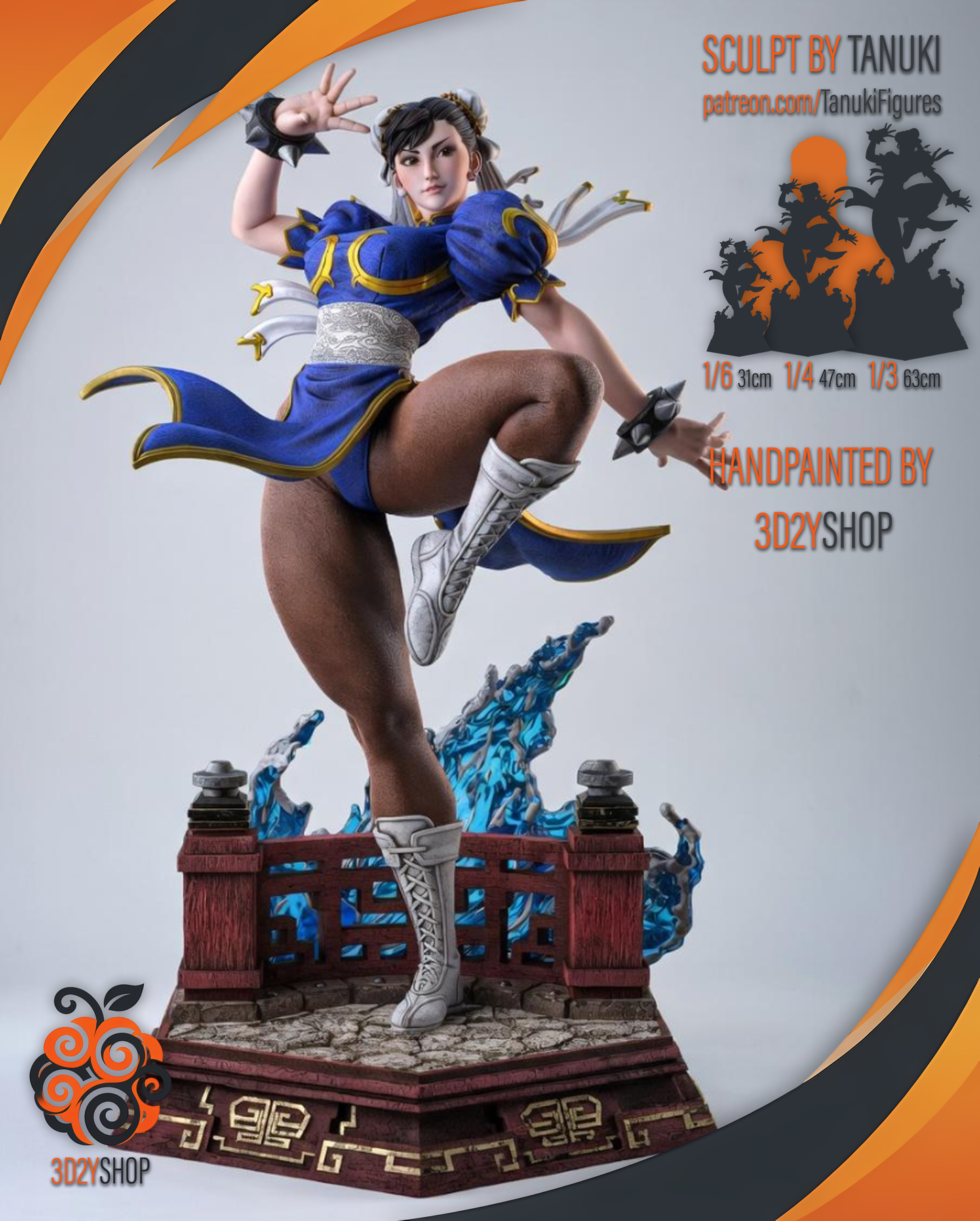 Chun-Li | Hand-Painted Figure | Magnetized