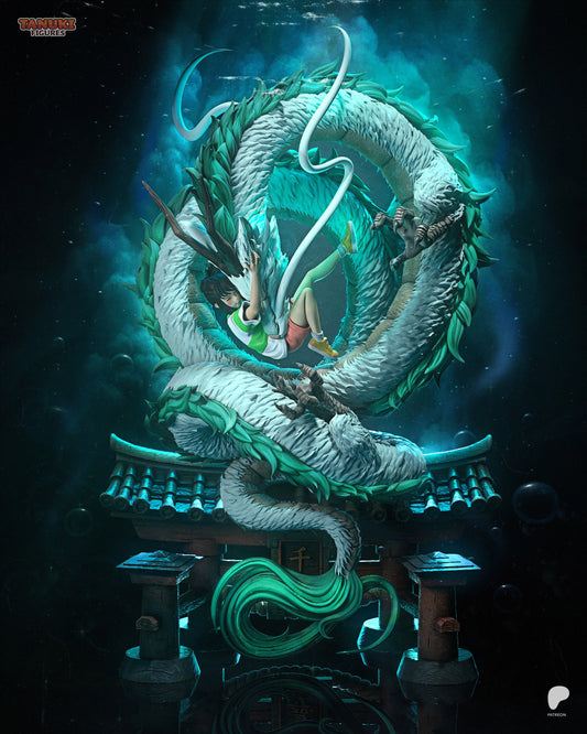 Chihiro & Haku - Spirited Away | Hand-Painted Figure | Magnetized