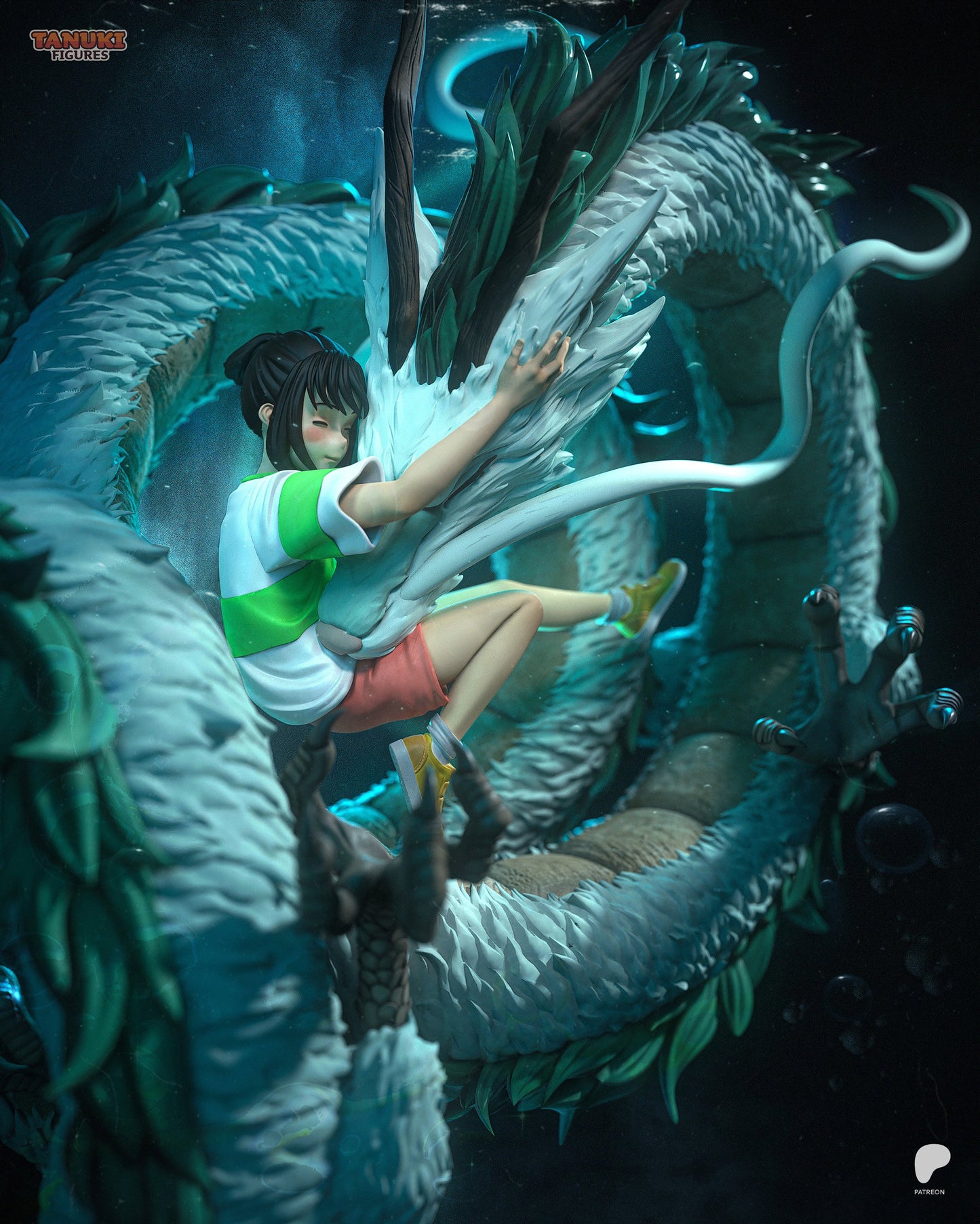 Chihiro & Haku - Spirited Away | Hand-Painted Figure | Magnetized