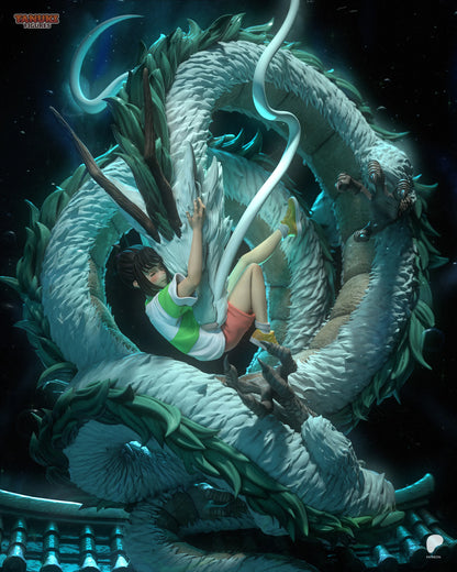 Chihiro & Haku - Spirited Away | Hand-Painted Figure | Magnetized