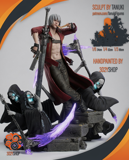 Dante - Devil May Cry 3 | Hand-Painted Figure | Magnetized