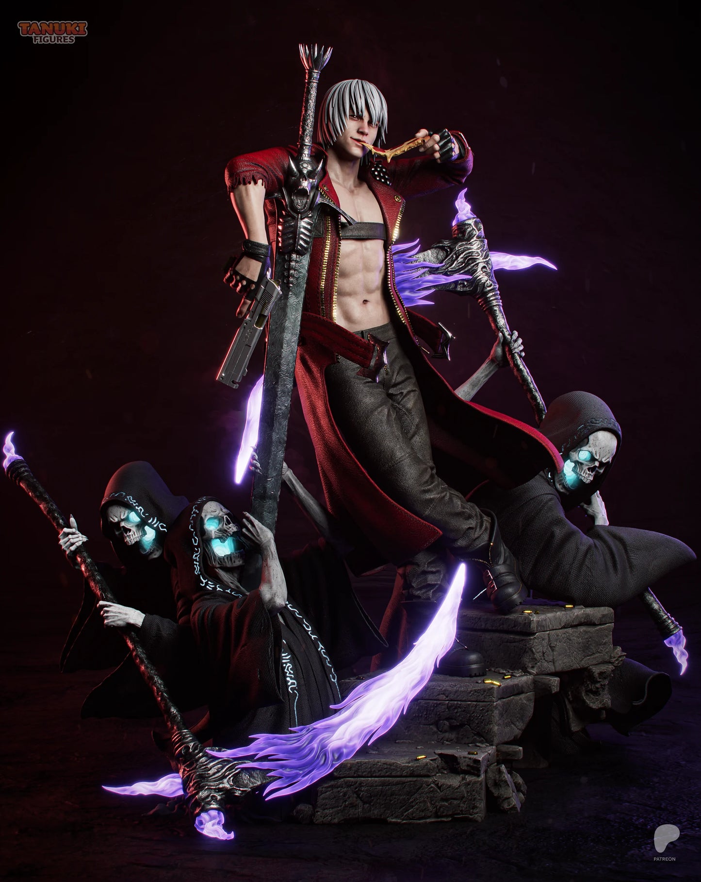 Dante - Devil May Cry 3 | Hand-Painted Figure | Magnetized