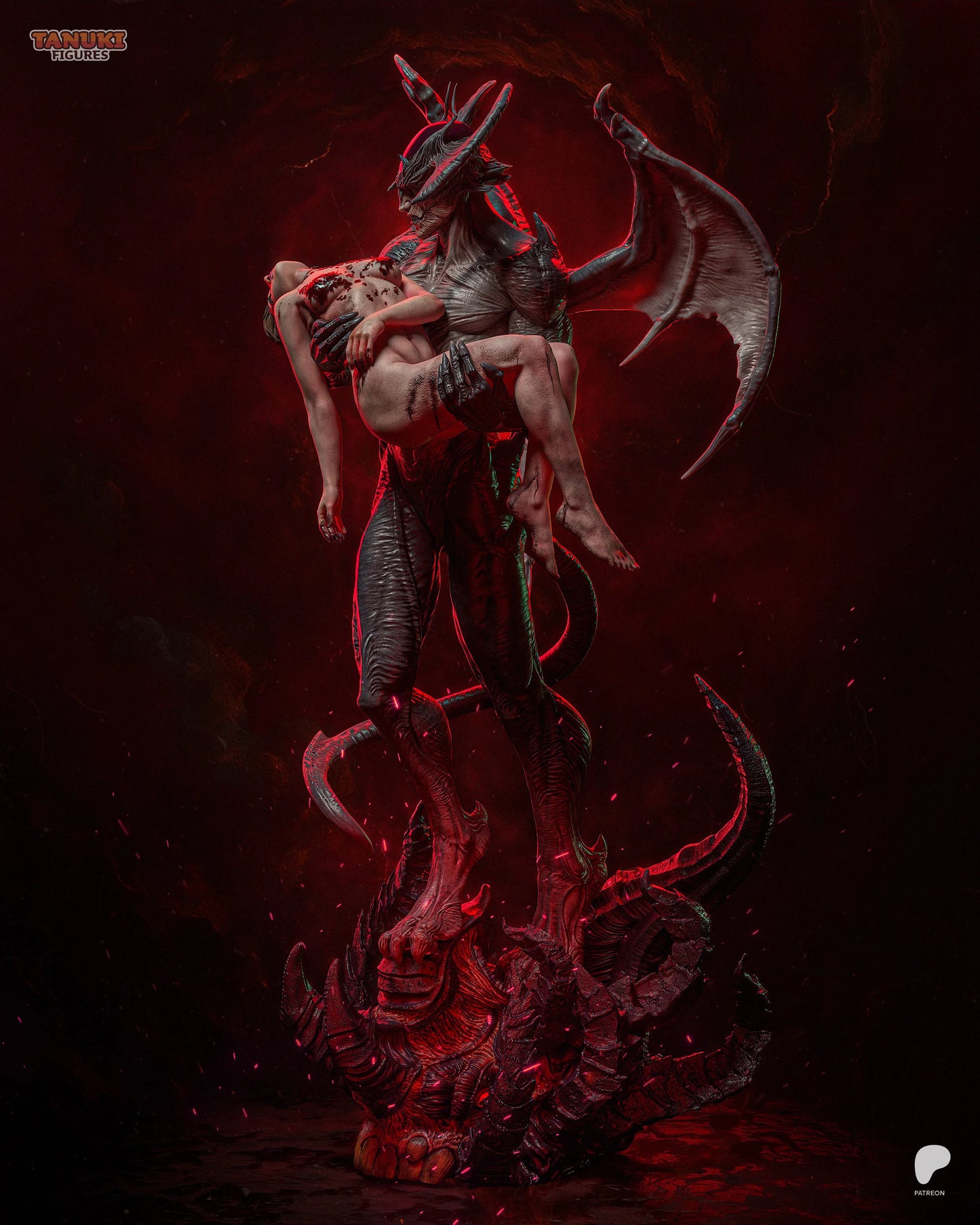 Devilman  | Hand-Painted Figure | Magnetized