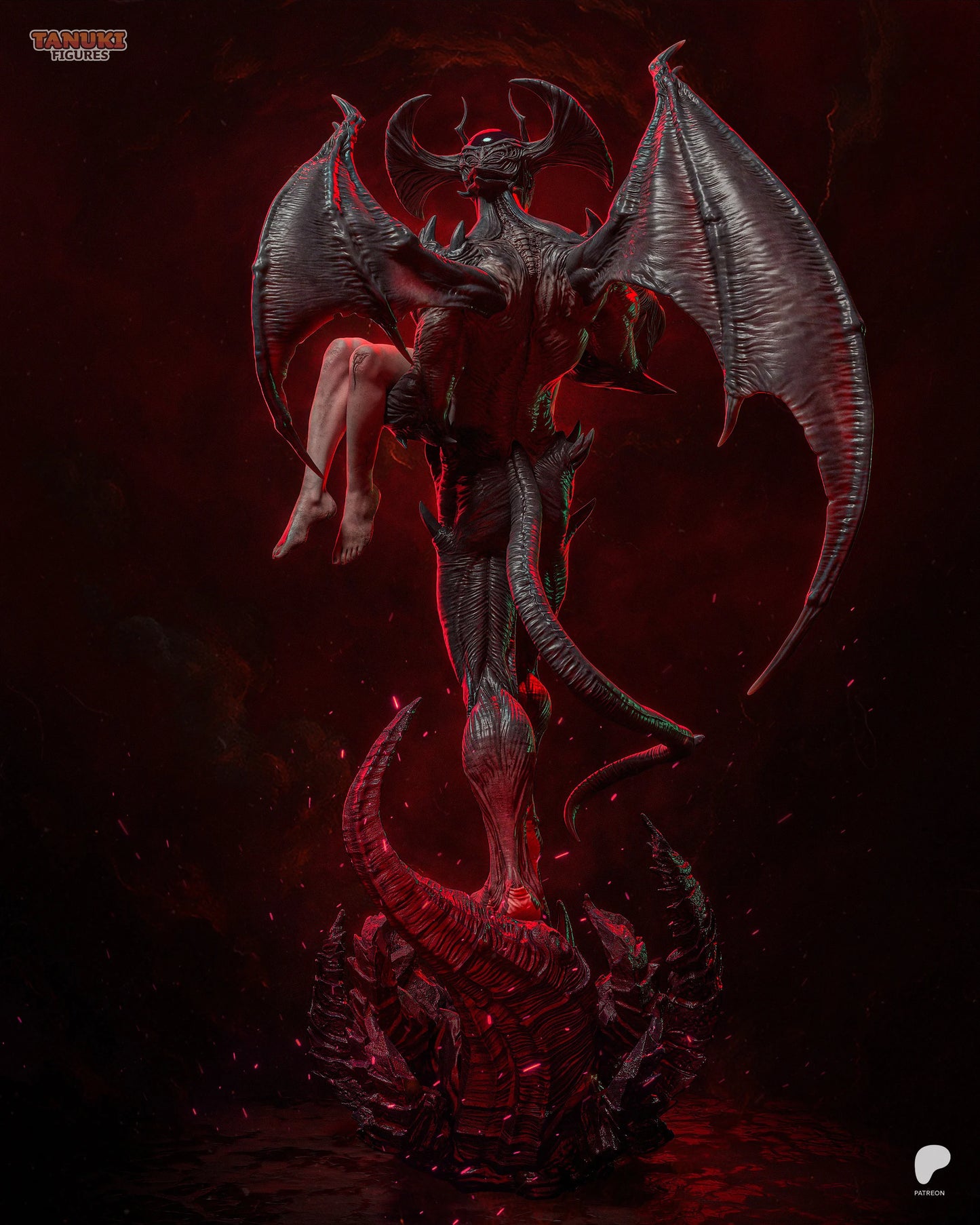 Devilman  | Hand-Painted Figure | Magnetized