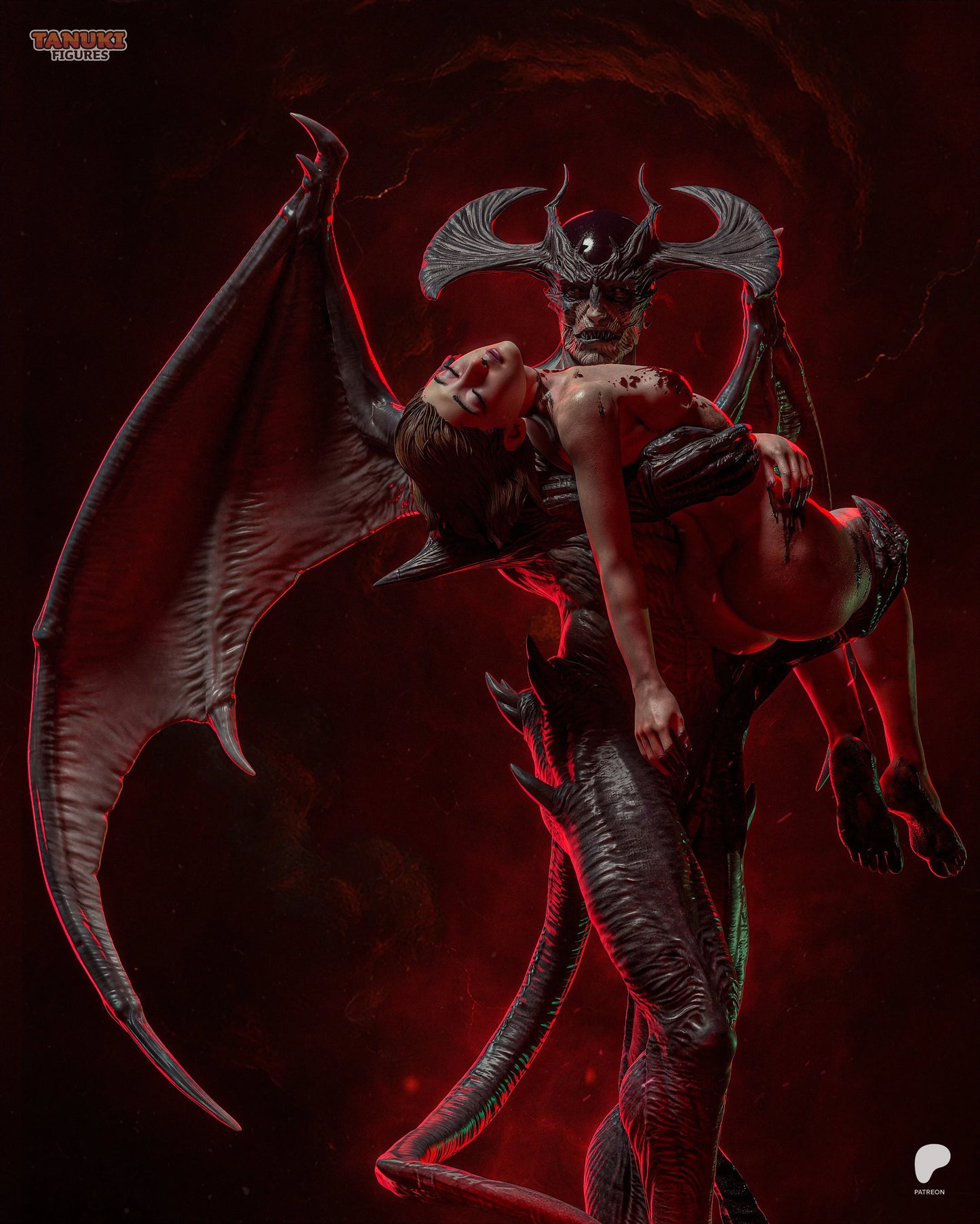 Devilman  | Hand-Painted Figure | Magnetized