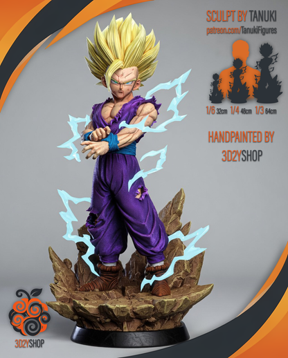 Gohan SSJ2 - Dragon Ball | Hand-Painted Figure | Magnetized