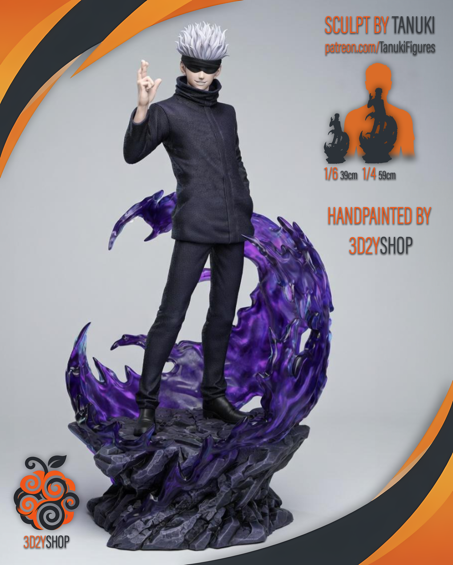 Satoru Gojo – Jujutsu Kaisen | Hand-Painted Figure | Magnetized
