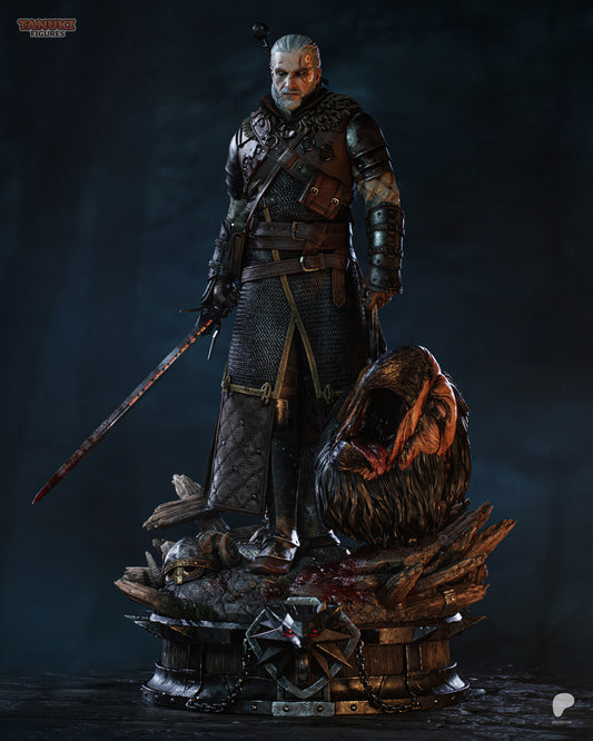 Geralt of Rivia – The Witcher 3 | Hand-Painted Figure | Magnetized