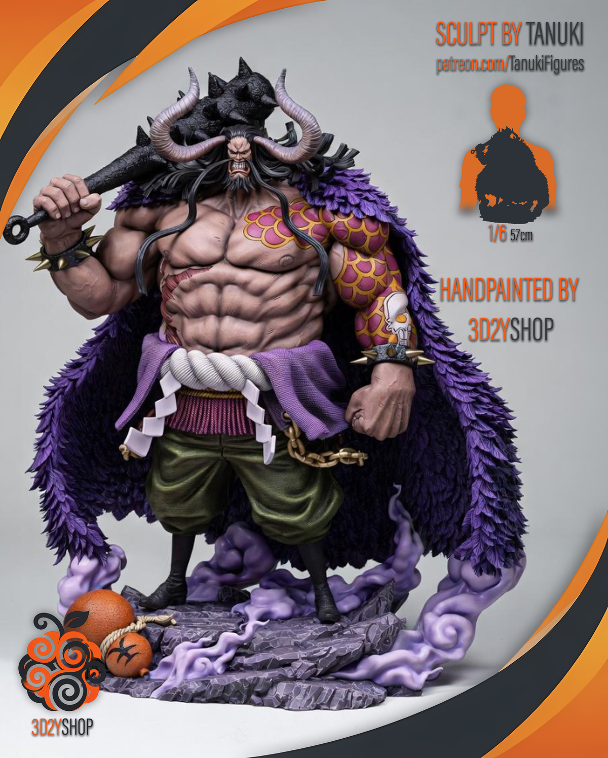 Kaido - One Piece | Hand-Painted Figure | Magnetized