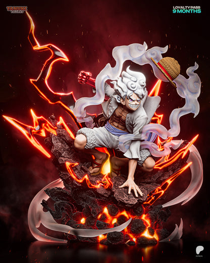 Nika - Gear 5 Luffy | Hand-Painted Figure | Magnetized