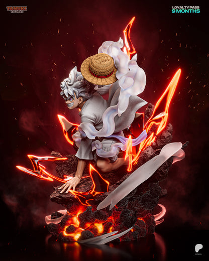 Nika - Gear 5 Luffy | Hand-Painted Figure | Magnetized