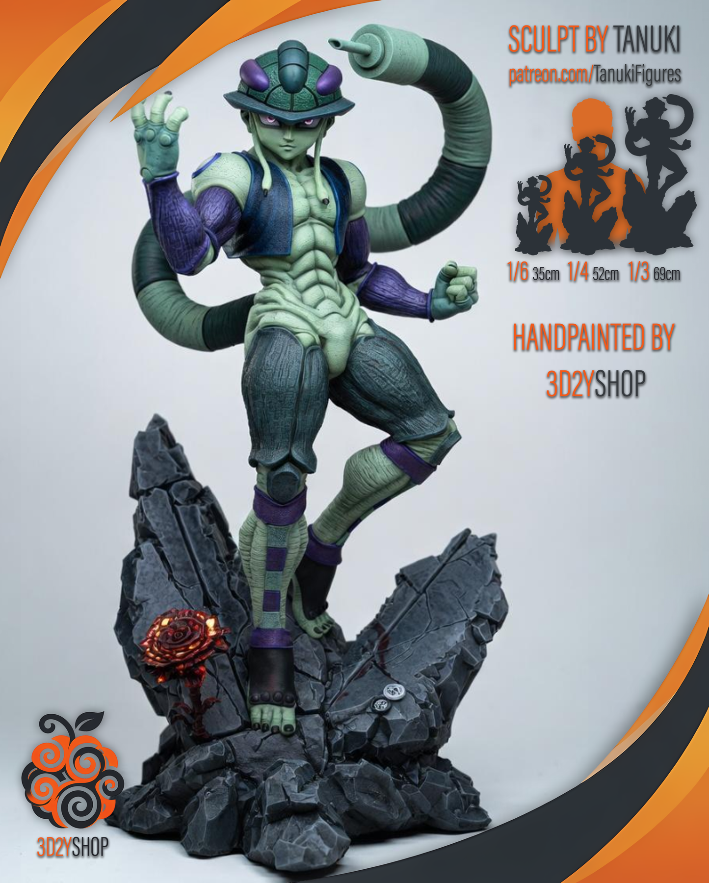Meruem - Hunter × Hunter | Hand-Painted Figure | Magnetized