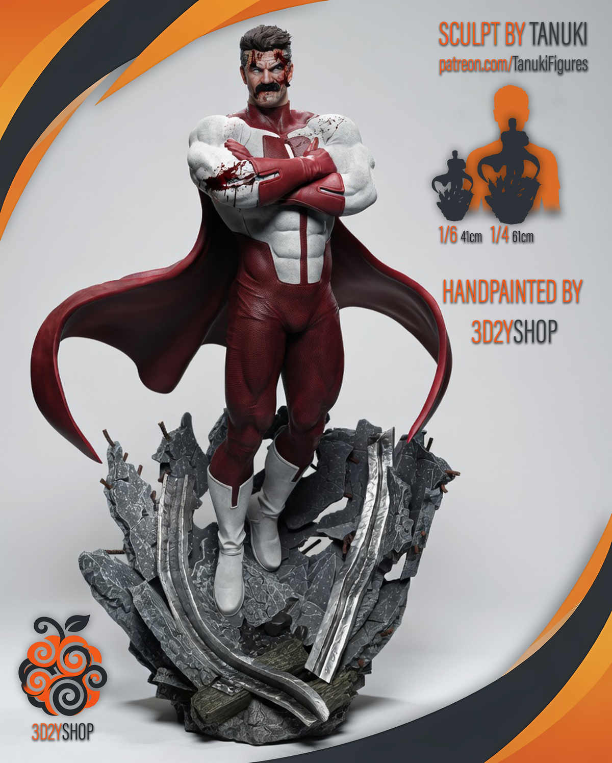 Omni-Man | Hand-Painted Figure | Magnetized