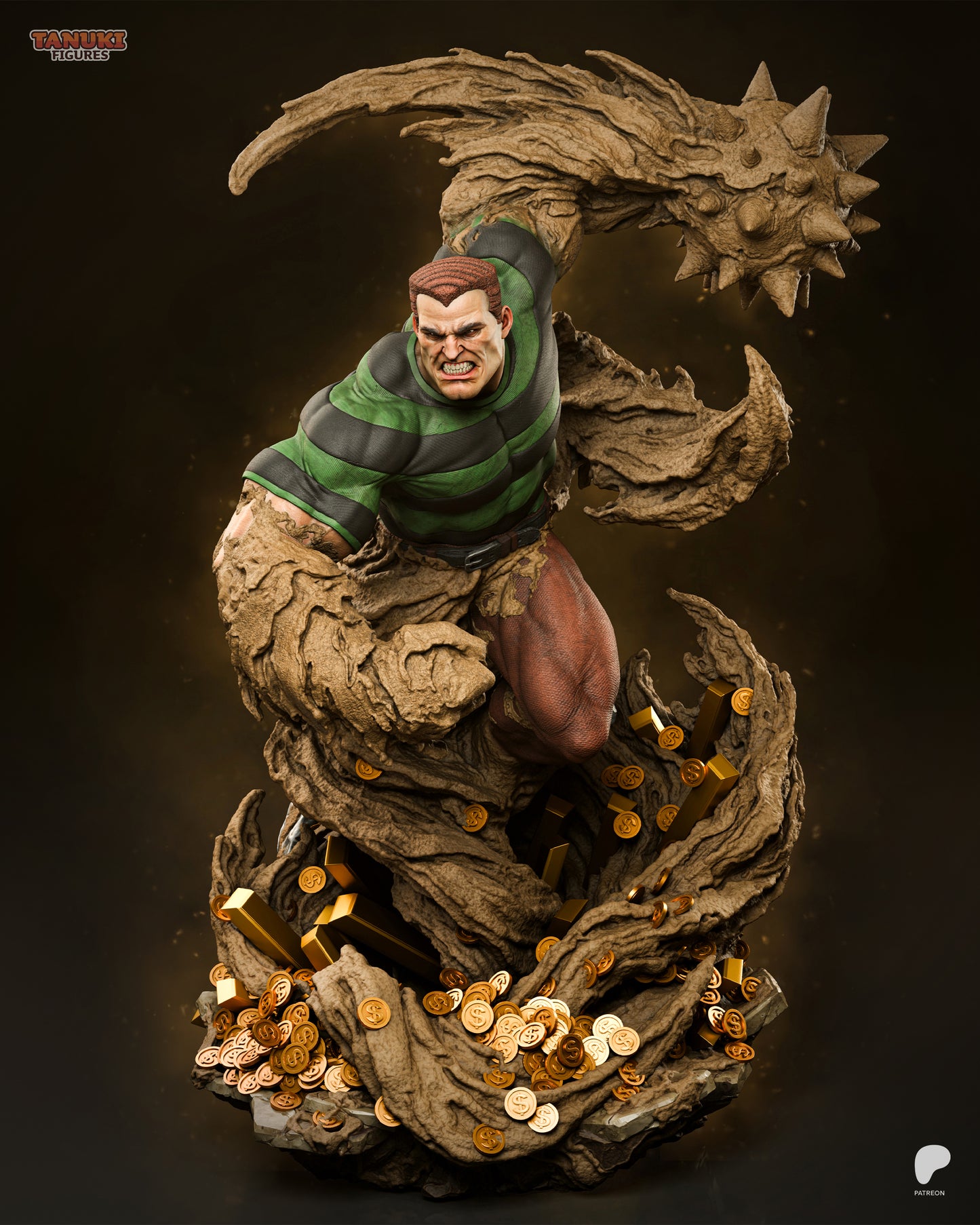 Sandman - Spider-Man | Hand-Painted Figure | Magnetized